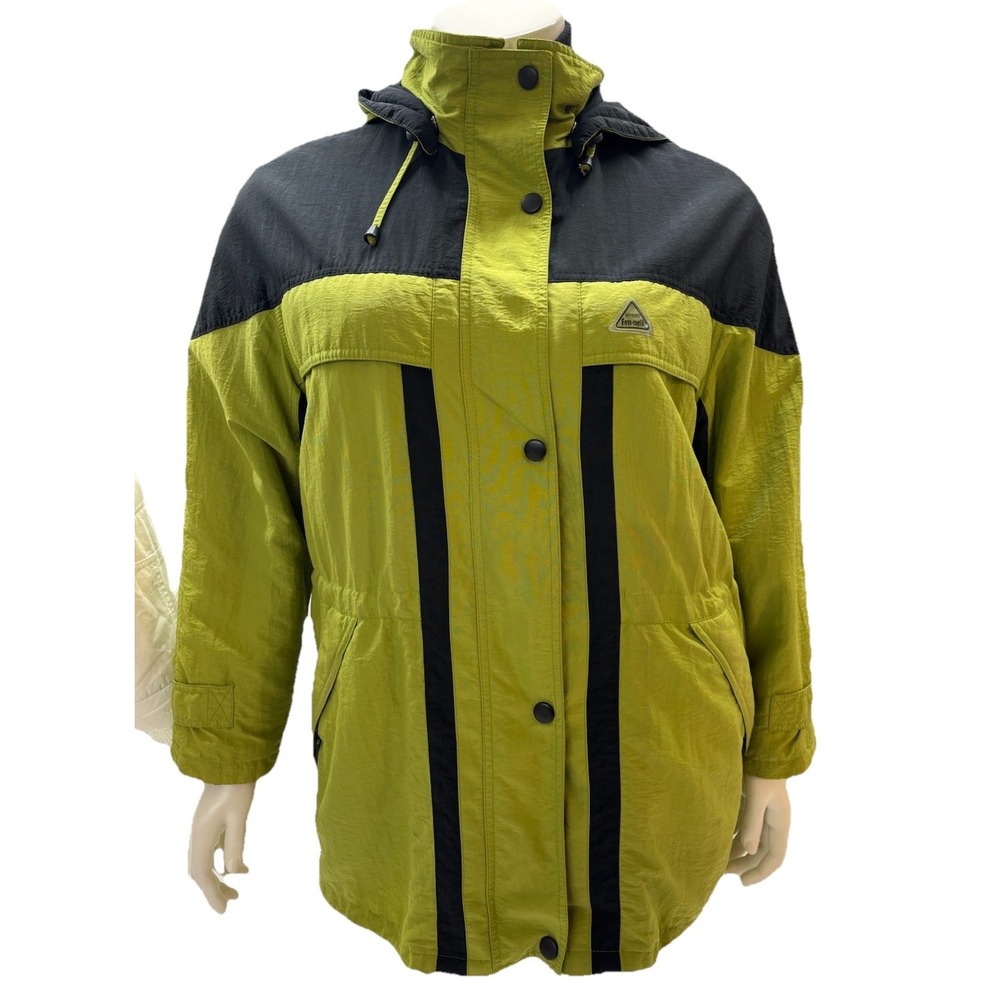 Fen Nelli 3-in-1  Green Black Winter Jacket Removable Fleece Waterproof Coat L‎